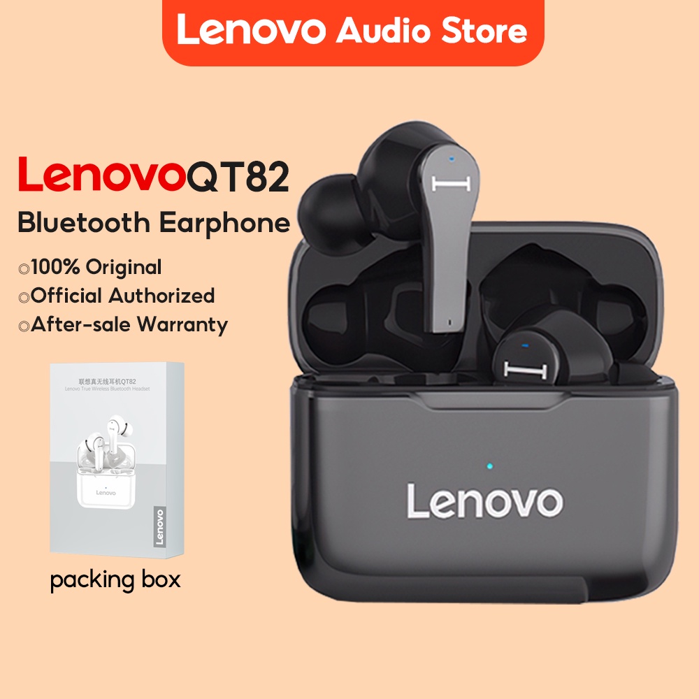 [Mã ELBMO2 giảm 12% đơn 500K] Tai nghe nhét tai không dây bluetooth Lenovo QT82 TWS 2022 giảm tiếng ồn thời trang