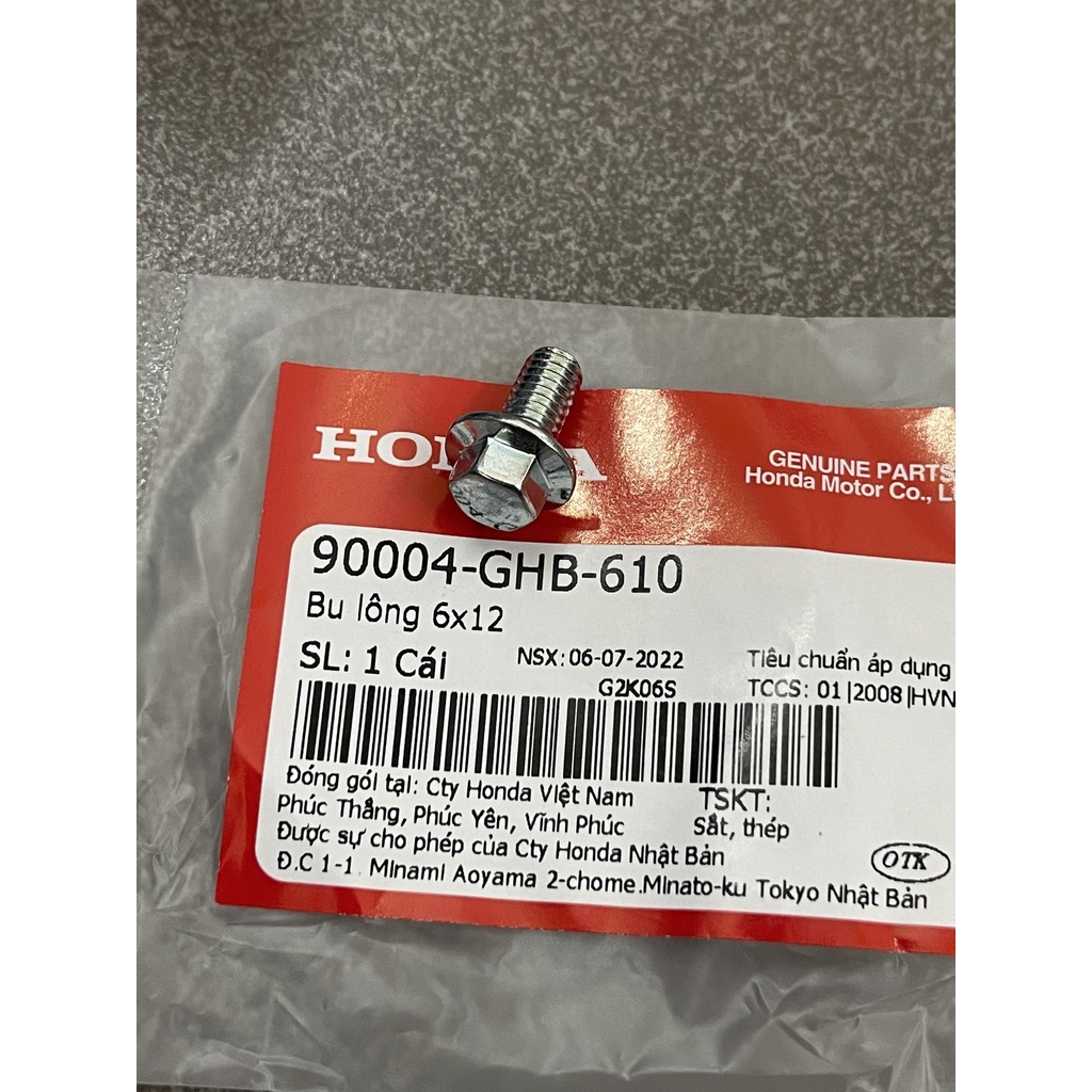 Ốc nắp tròn xe Future mập Future led 125 hàng chính hãng 90004GHB610