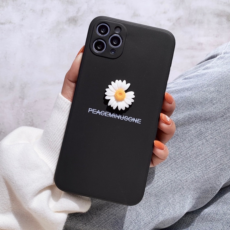 Ốp Lưng Silicon iphone/android Màu Bảo Vệ Camera Peaceminusone