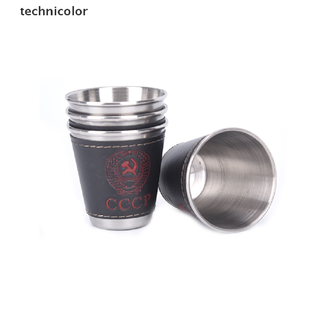 Set 4 Cốc Uống Rượu 70ml Bằng Thép Không Gỉ Tiện Dụng Mang Theo Du Lịch Cắm Trại Tyg Tygg