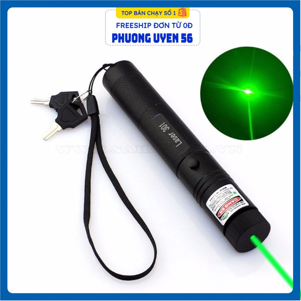 FREESHIP 99K TOÀN QUỐC_Đèn Laser Siêu Mạnh-Đèn Led Laze ,Laser 303 Tia Sáng Xanh