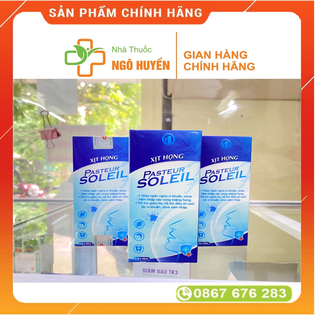 Xịt họng Pasteur soleil