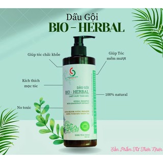 Dầu gội thảo mộc chiết xuất từ thảo dược thiên nhiên 120ml, 250ml, 500 ml (bưởi, bồ kết, chanh ...)