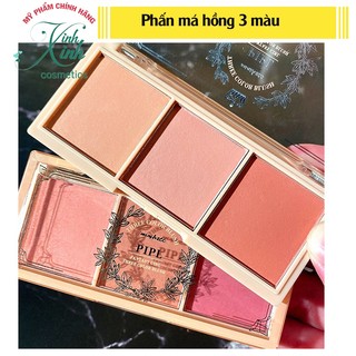 Phấn má hồng 3 màu tự nhiên, mịn lỳ lâu trôi