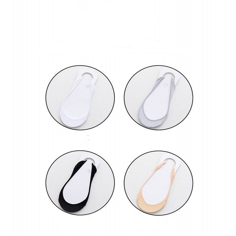 1 Đôi Tất Thuyền Silicone Vô Hình Chống Trượt Cho Nữ JP5