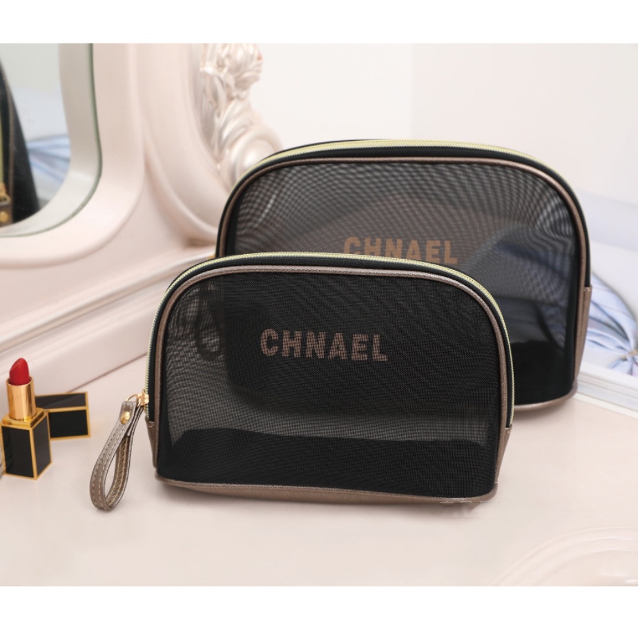 Túi Đựng Đồ Trang Điểm Trong Suốt Sức Chứa Lớn Tiện Dụng Khi Đi Du Lịch