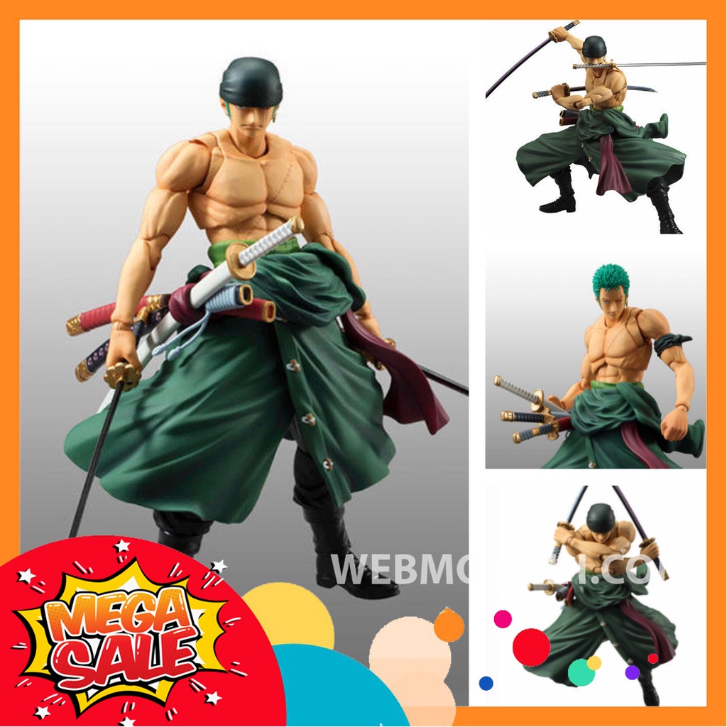 🌟GIÁ HỦY DIỆT🌟 Mô Hình Zoro Có Khớp One Piece Đảo Hải Tặc Fullbox