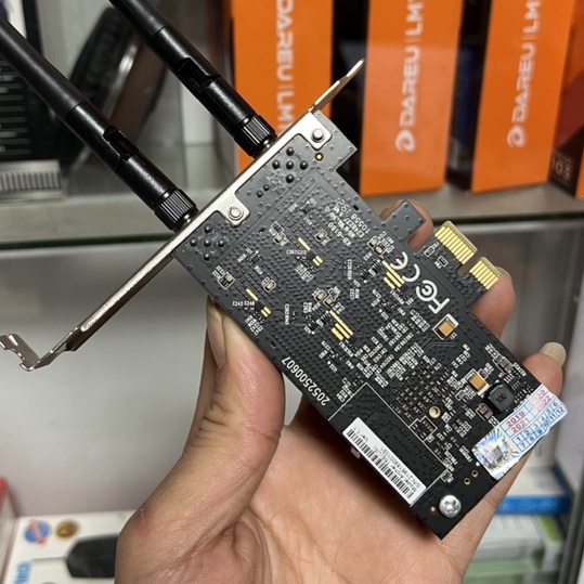 Card Wifi PCIe băng tần kép AC1300.Bộ chuyển đổi PCIe băng tần kép Wi-Fi AC1300 Archer T6E bóc máy đẹp đẹp như mới
