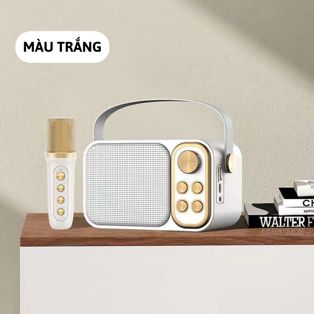 Loa Karaoke Bluetooth YS-103 Kèm 1 Micro Không Dây, Âm Thanh Siêu Hay, Sang Trọng Nhỏ Gọn Tiện Lợi,dễ dàng mang theo