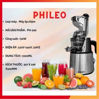 🔥💥Máy ép chậm PHILEO [BẢO HÀNH 1NĂM] Máy ép chậm Korea ;Máy ép chậm chính hãng 💋❤️ .