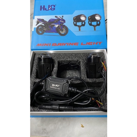 bộ 2 đèn trợ sáng bi cầu loại 1 hộp driver nhôm tặng công tắc