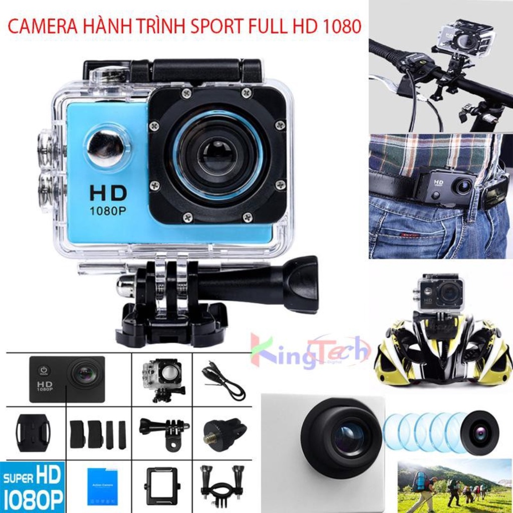 Camera đi phượt chống nước - Camera hành trình 4K Sports ULTRA HD DV 1080P Ghi hình cực nét， kết nối wifi -17.kerhy | BigBuy360 - bigbuy360.vn