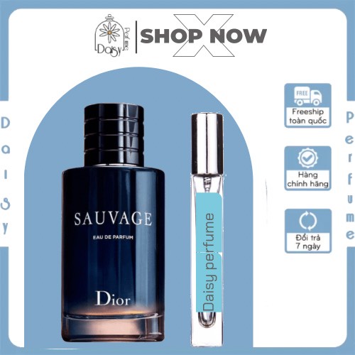 ⁻ᴰᵃᶦˢʸ⁻ Nước hoa nam Sauvage EDP chai 10ml, quyến rũ mê hoặc