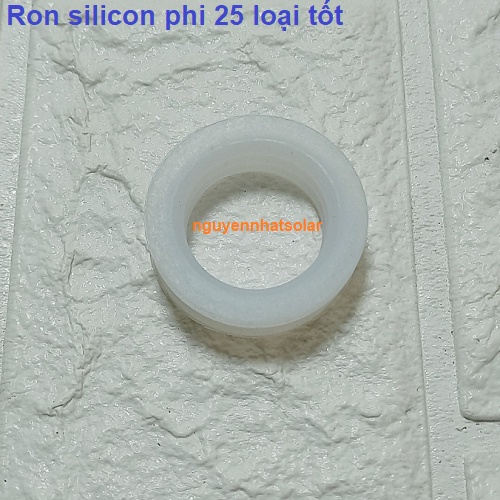 Combo 1 ron gioăng ty trong silicon và 1 ron gioăng ngoài phi 25  dùng cho máy năng lượng mặt trời