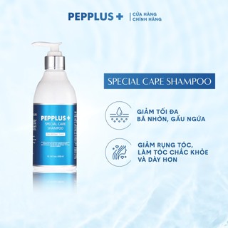 Dầu gội ngăn gàu ngứa giảm gãy rụng nuôi dưỡng tóc chắc khỏe kích thích mọc tóc Pepplus 300g - Hàng chính hãng