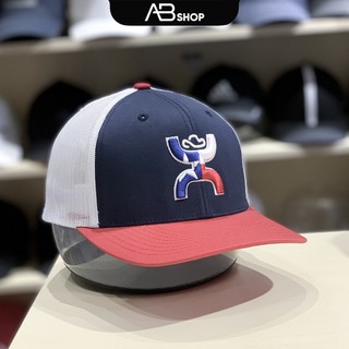 Mũ Nón Lưỡi Trai Under Armour Xanh Navy Lưới Trắng Lưỡi Đỏ
