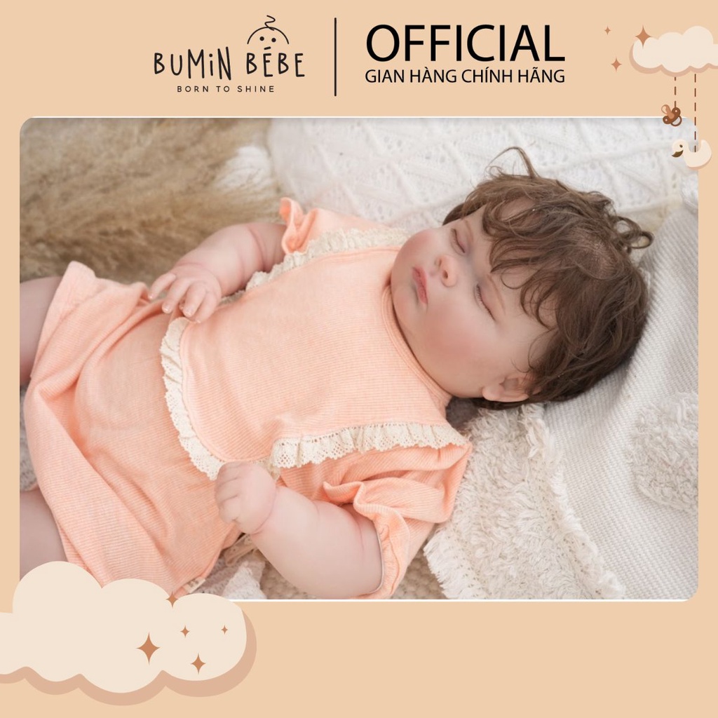 Bộ Body Yếm Dành Cho Trẻ Sơ Sinh, Đồ Bộ Yếm Bánh Bèo, Chất Vải Mềm Mại, Giữ Ấm Bụng Size Từ 3-24 Tháng