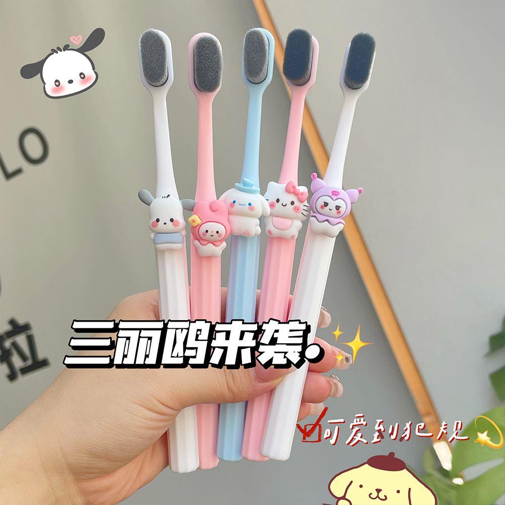 Bàn Chải Đánh Răng Lông Mềm Hình Sanrio Dễ Thương Cho Gia Đình