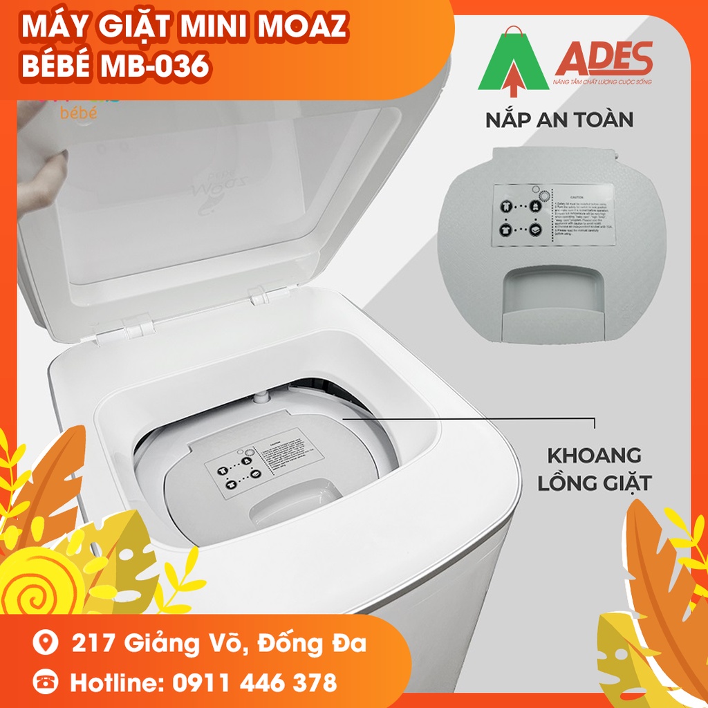 Máy giặt mini Moaz BéBé MB – 036