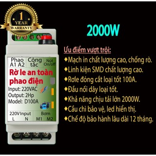 Rờ le an toàn cho phao điện(mẫu mới)