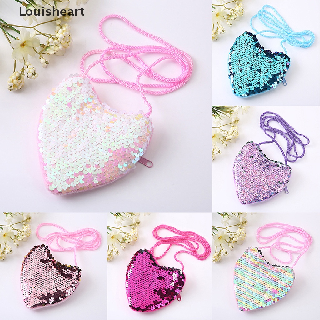 Túi Đeo Vai Louisheart Đựng Tiền Xu Đính Kim Sa Lấp Lánh Sáng Tạo Cho Nữ