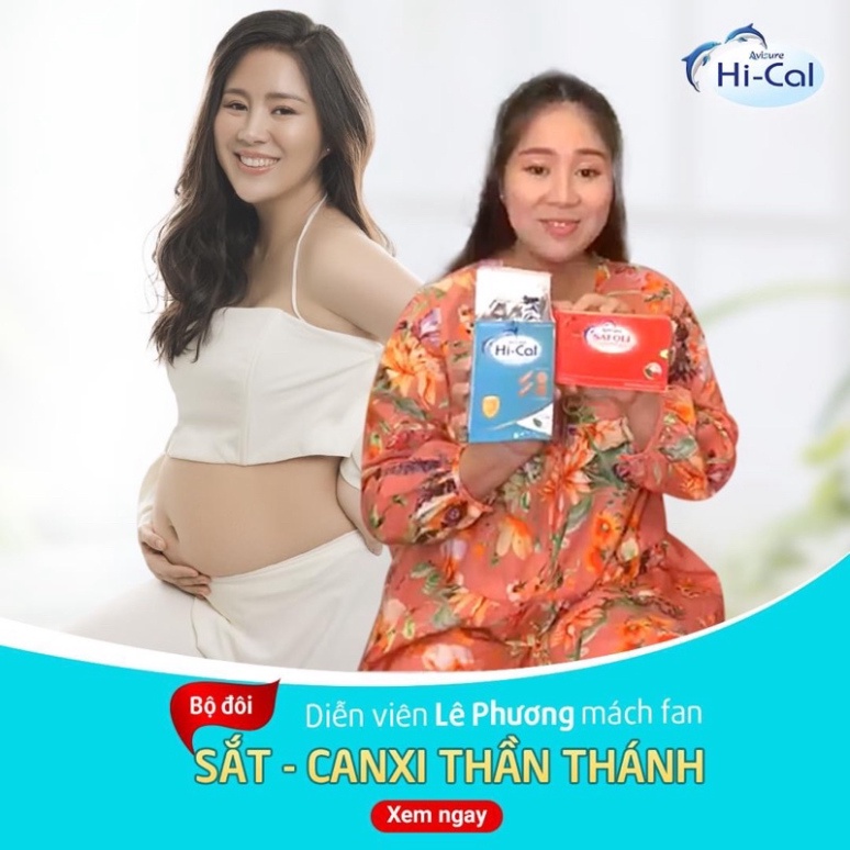 Combo Sắt hữu cơ Avisure Safoli Hộp 30 viên + Canxi tự nhiên Avisure Hical Hộp 60 viên - cho phụ nữ mang thai và chCombo