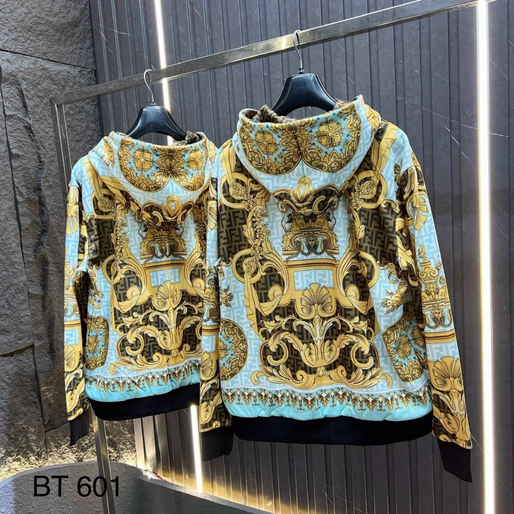 Áo Khoác Nam Đẹp Họa Tiết Logo Versace Phong Cách Đường Phố Bản Mới Nhất 2022