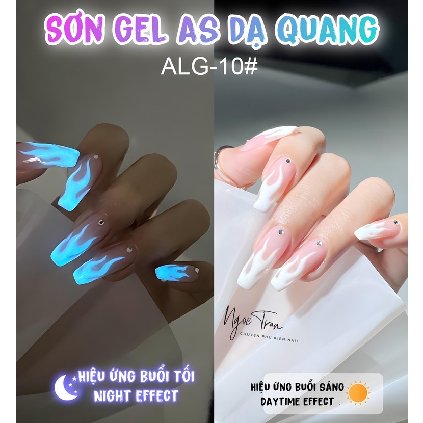 Sơn Gel AS Red | Dạ Quang Xanh Biển Phát Sáng Ban Đêm ALG