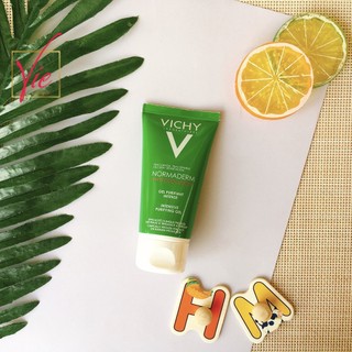 Sữa Rửa Mặt Vichy Normaderm làm sạch sâu, giảm bã nhờn - Vichy Normaderm Gel Phytosolution Intensive 50ml