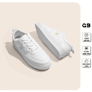 [Mã WABRMH99 giảm 12% đơn 99K]Giày Bata Nữ giayBOM Họa Tiết Hoa Cúc Đế Cao 2 cm B1032