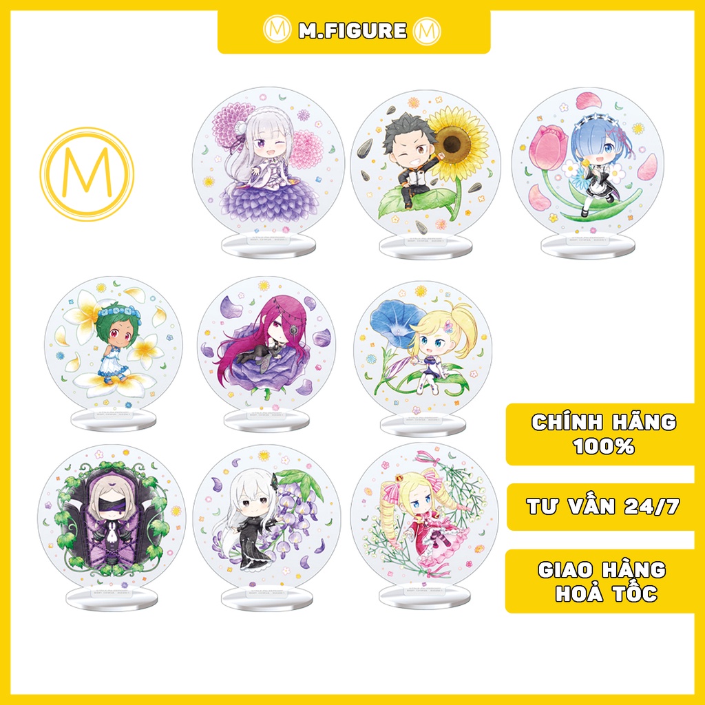 MÔ HÌNH 2D CHÍNH HÃNG RE:ZERO - Ichiban Kuji Prize F - Acrylic Standee