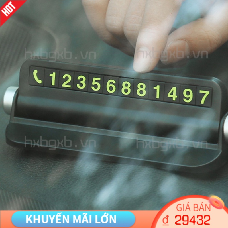 Thẻ đậu xe tạm thời 6 trong 1 chống nắng nóng cho ô tô