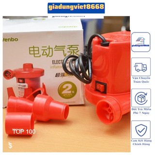 Bơm điện 2 chiều có chế độ bơm hơi và hút chân không- Bơm điện dùng bơm bóng,phao phơi bể bơi,ghế hơi