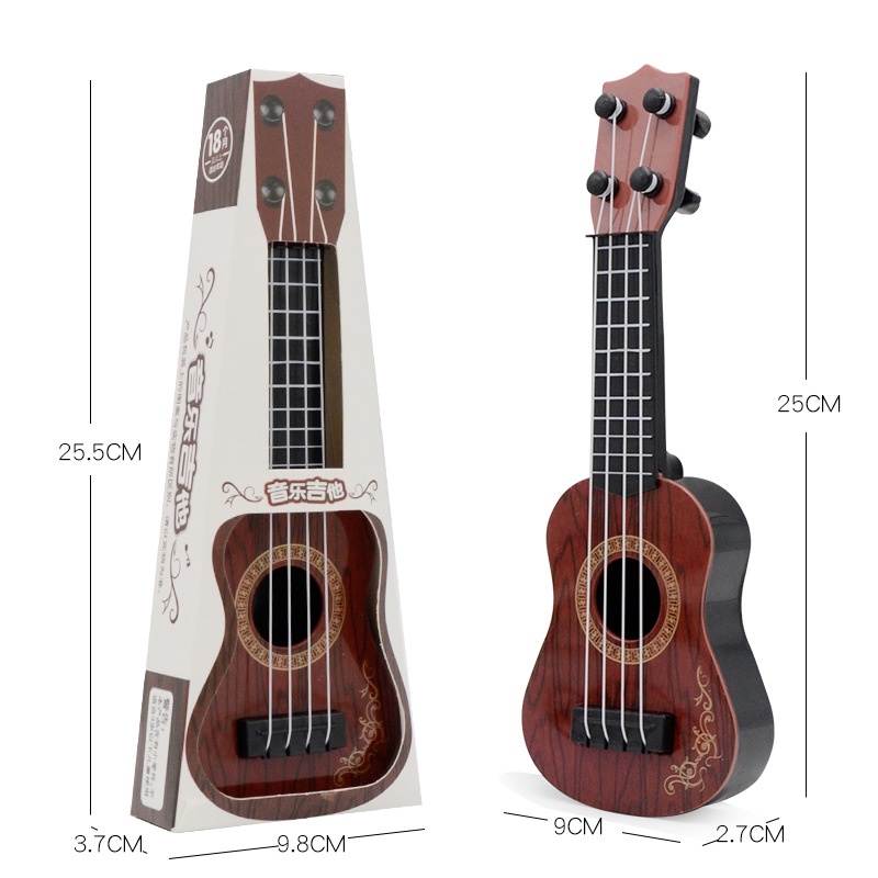 Đàn ukulele mini đồ chơi hỗ trợ giáo dục sớm cho bé Yukri Mô Hình Đồ Chơi Đàn Ghita mini Cho Bé