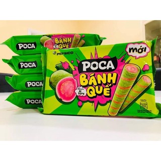 Bánh quế poca nhân trứng muối - ổi hồng