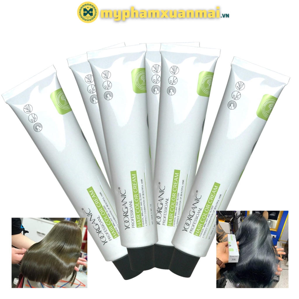 Màu nhuộm tóc Yoorganic hair color cho salon 100ml