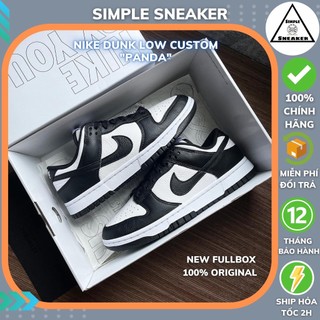Giày nike dunk panda 🔴chính hãng🔴 nike dunk retro low panda black white - simple sneaker