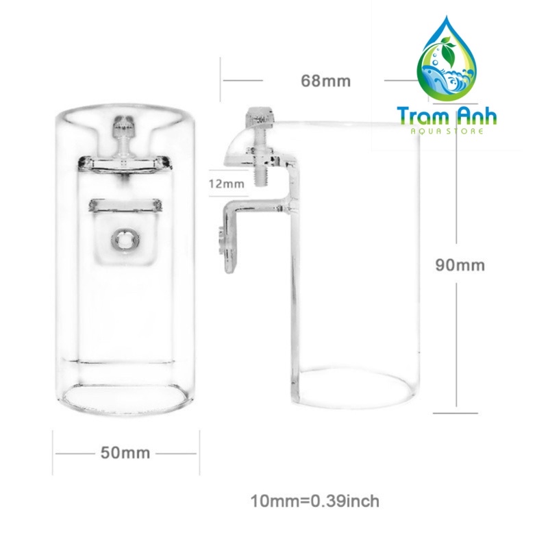 Vòng giữ thức ăn nổi cho cá bằng acrylic - Chính hãng CREEK  - bể thuỷ sinh