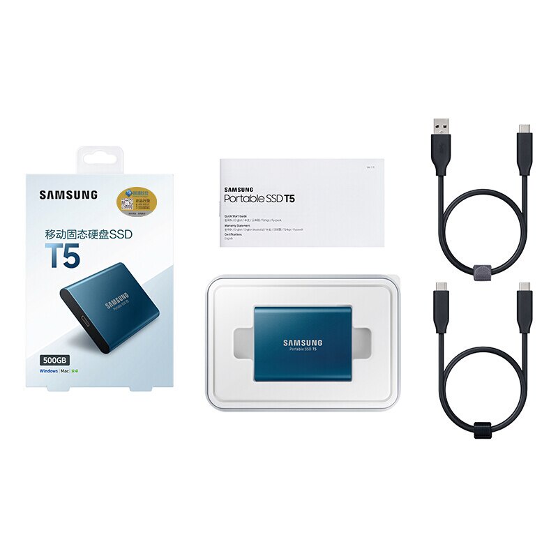 Ổ Cứng Ngoài SSD 500GB 1TB 2T USB3.1 Gen2 USB 3.1 Cho Máy Tính Bảng Laptop Samsung T5