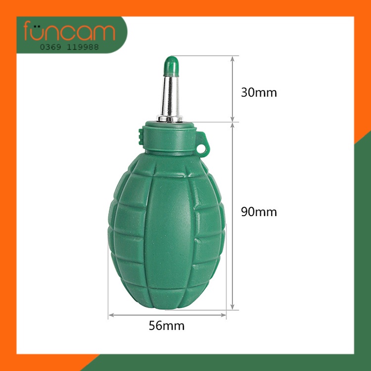 Bóng thổi bụi máy ảnh hình lựu đạn