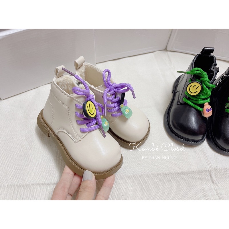 Giày Bốt Cổ Thấp Có 2 Màu Siêu Xinh Dành Cho Bé Gái