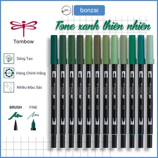 Bút Cọ TOMBOW ABT Dual Brush Pens tone Xanh Thiên Nhiên