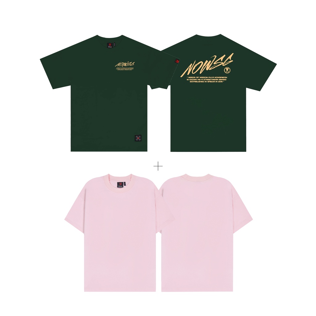 COMBO Áo thun NEEDS OF WISDOM Brush Tee & Blank Tee