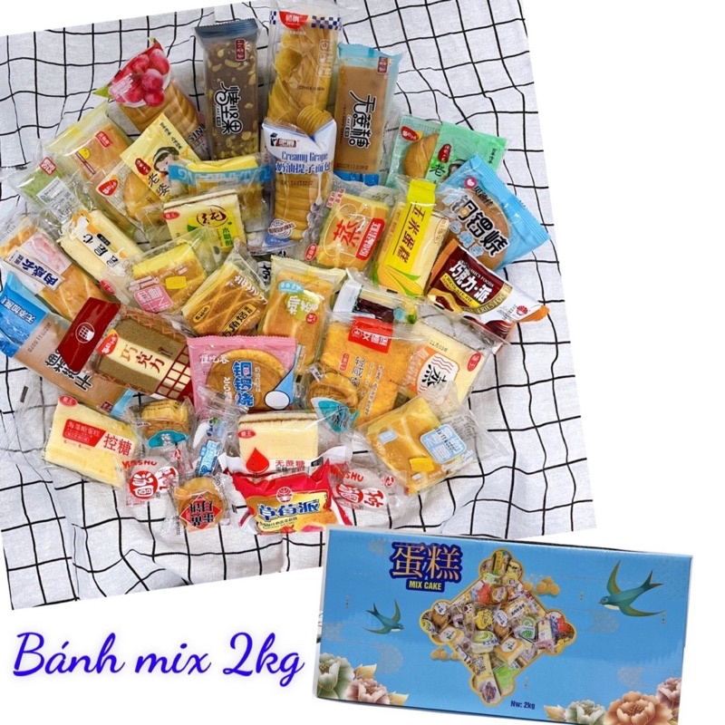Bánh Đài Loan Mix Vị - 1 Thùng 2kg