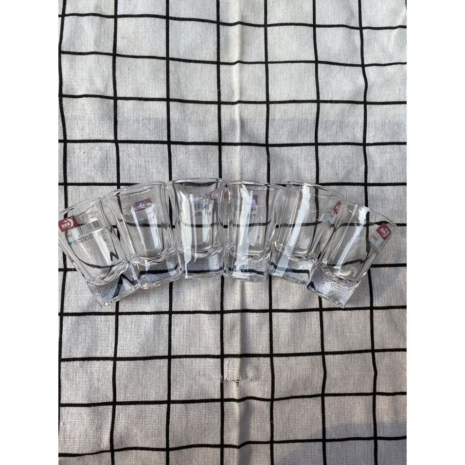 Bộ 6 Ly uống rượu loại cốc cao, dày 35ml (Ảnh thật)