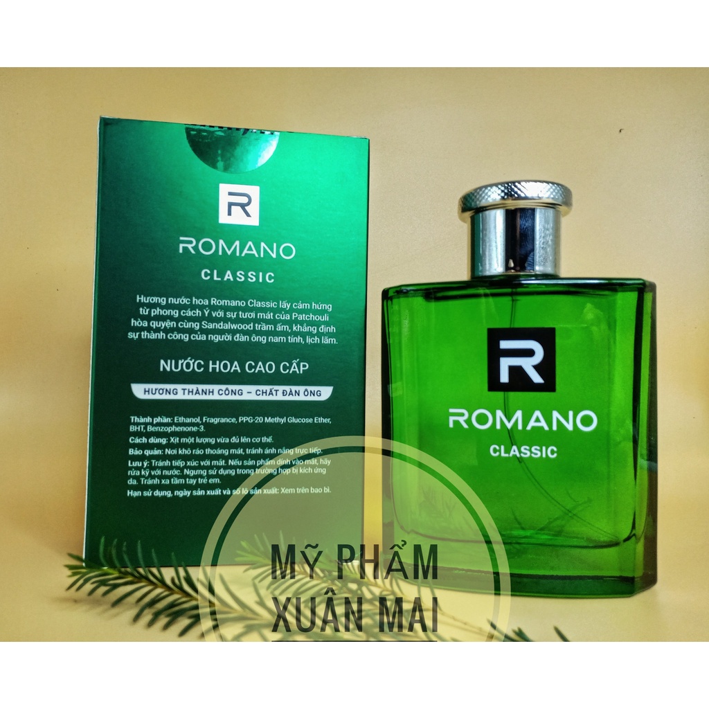 Nước Hoa ROMANO Classic 50ml - 100ml