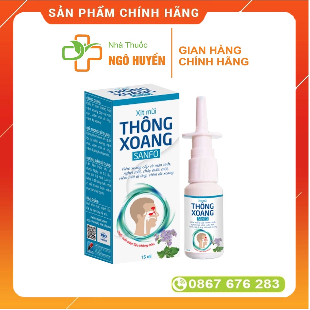 Xịt mũi thông xoang Sanfo