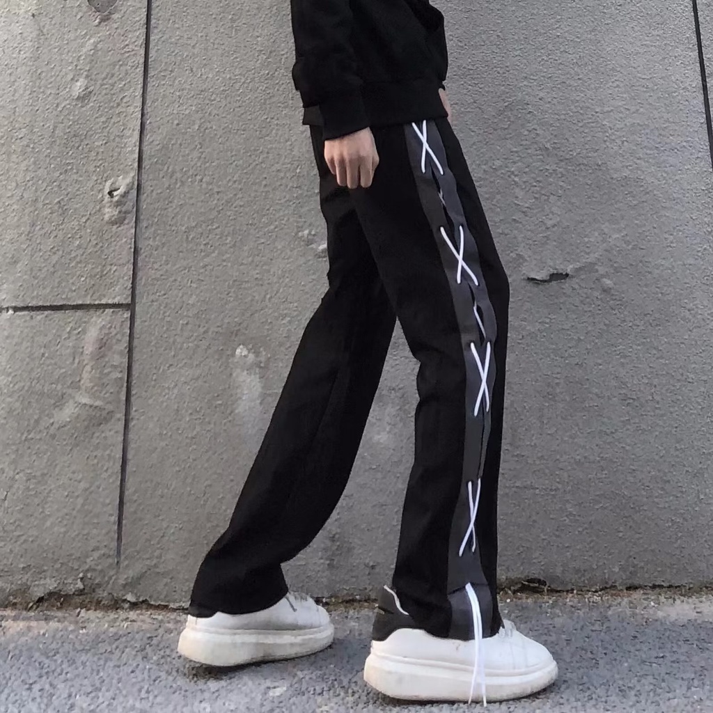 Quần Dài hip hop Đường Phố Hàn Quốc Cá Tính Cho Nam