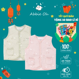 Áo Gile Trần Bông AbbieOh Hoạ Tiết Cho Bé 0-3Y GL462 GL383