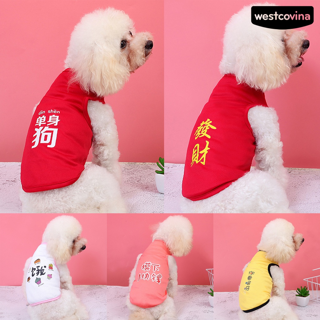 [COD]♘Áo Thun MùA Hè Cho Thú Cưng